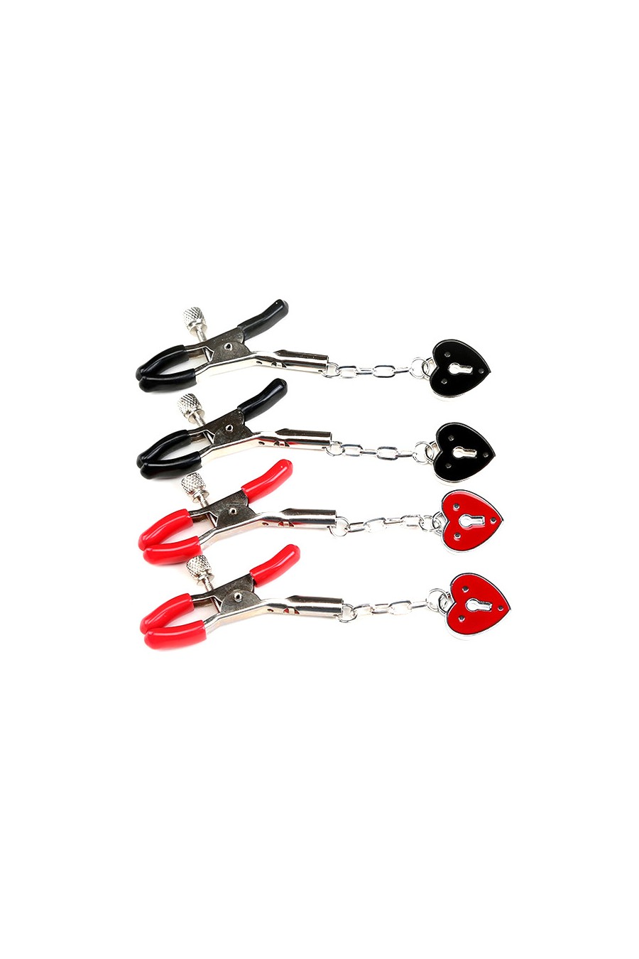 Pinzas de Pezones con colgante de Corazon