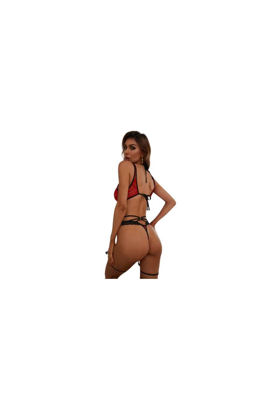 Body Halter Bicolor Encaje - Nacha