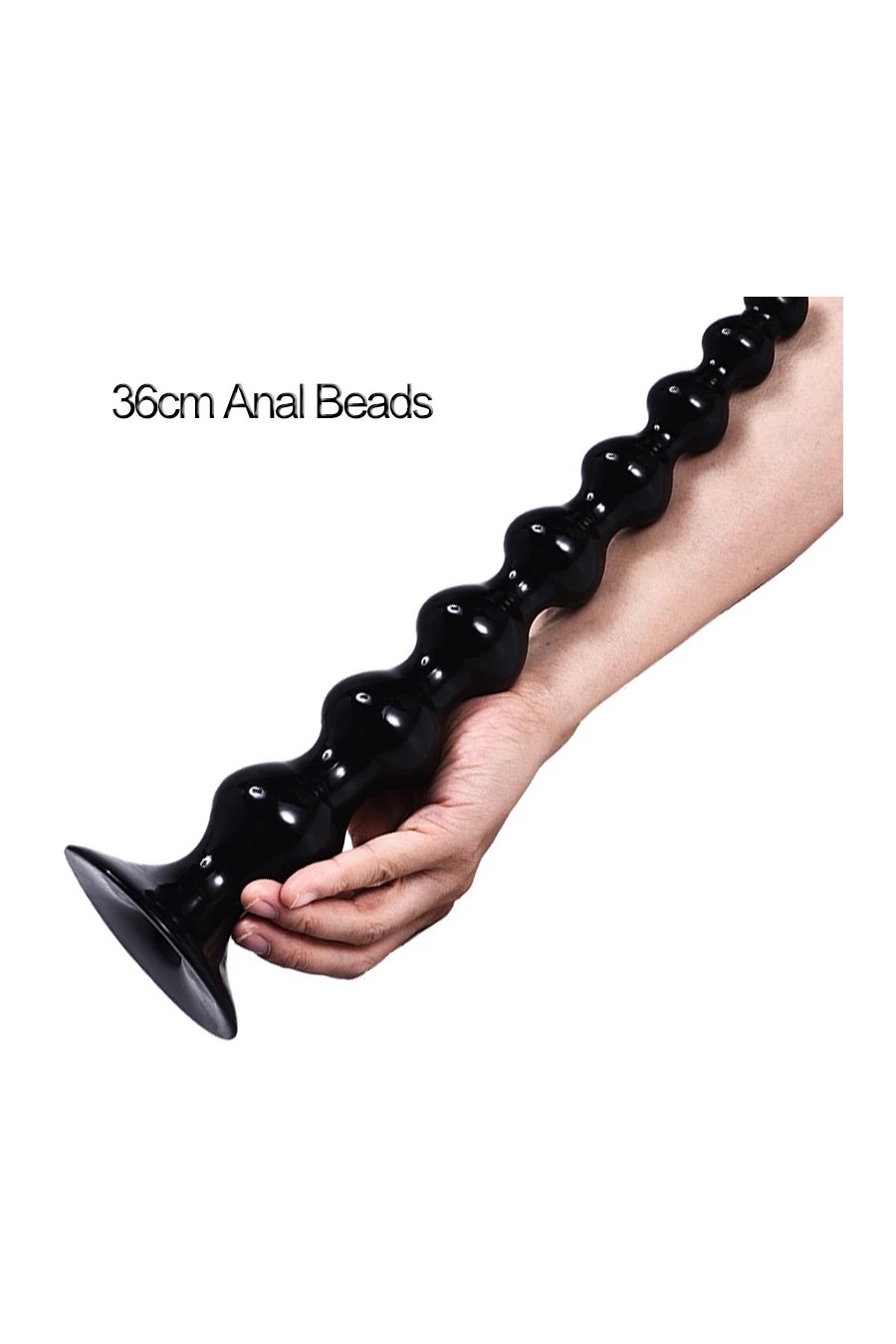 Plug Anal Gigante Negro 35 cms