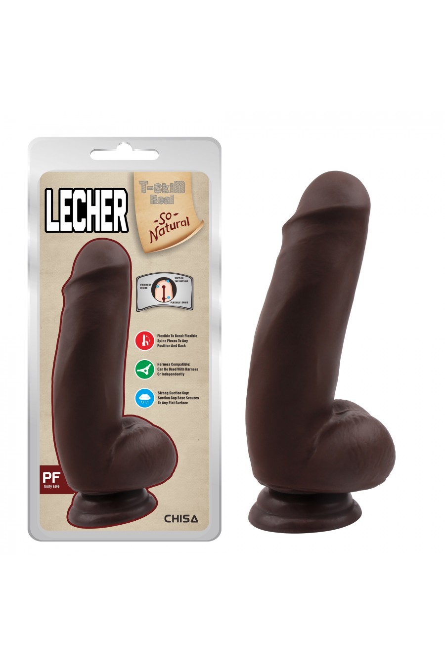 Consolador Mulato Lecher - 19 cm Chisa