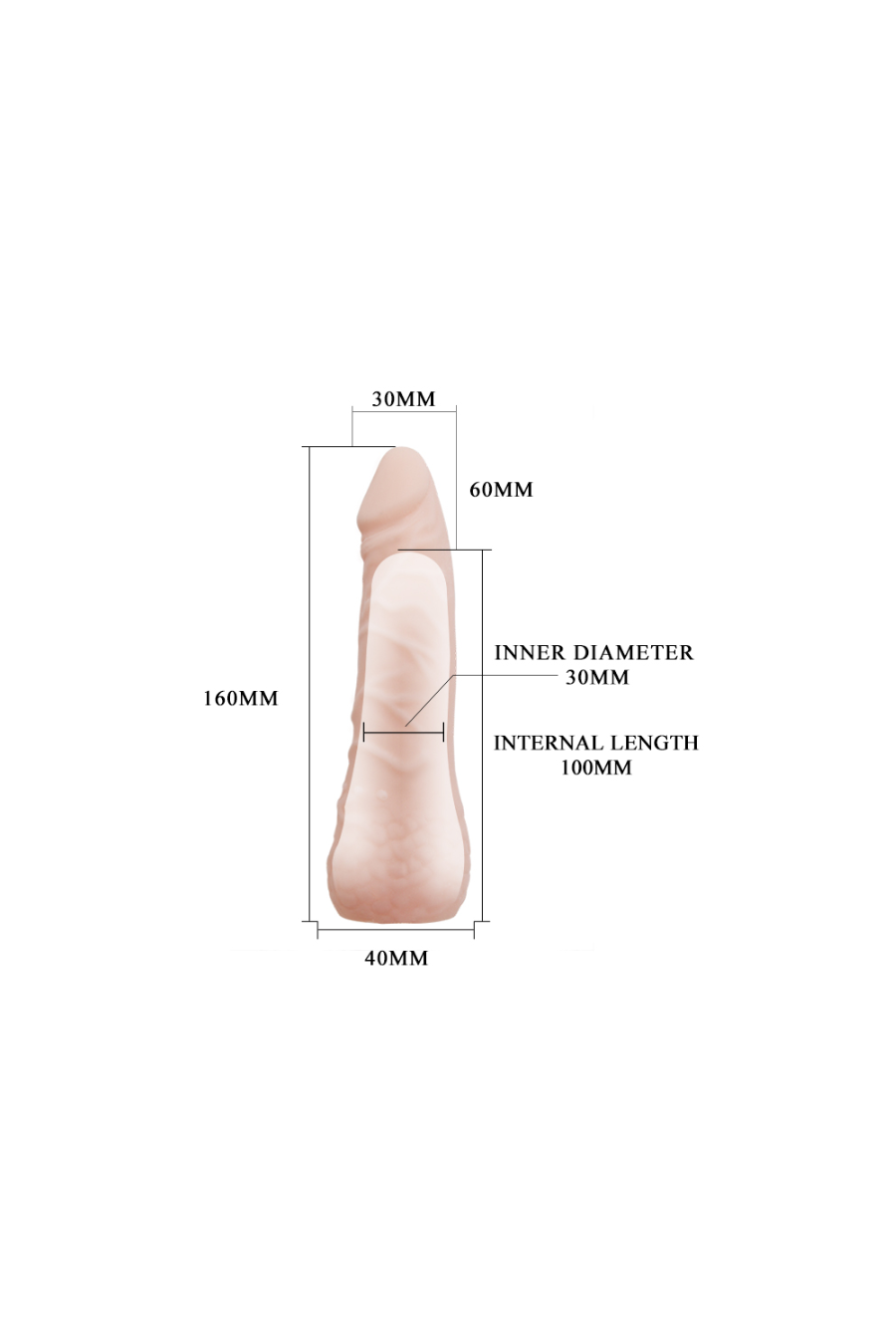 Funda Pene Realista 5" - Baile