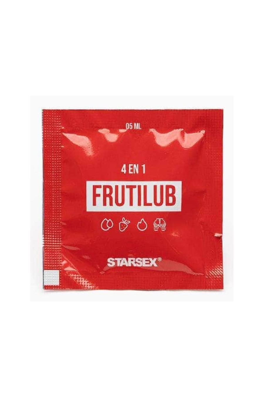 SACHET 4 EN 1 FRUTILUB 5 ML Frutilla Caliente