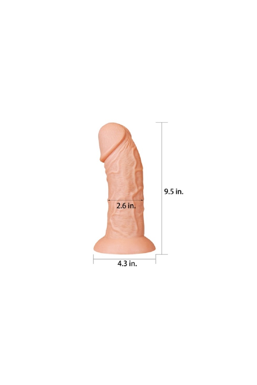 Consolador Gigante Curved 9.5"