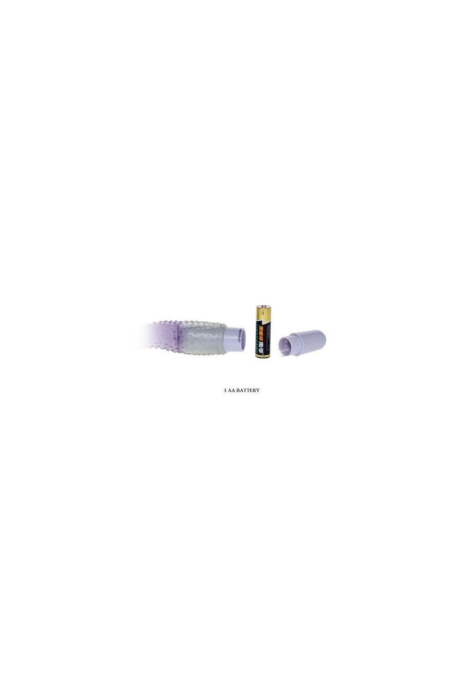 Vara anal con vibrador - Jelly poroso