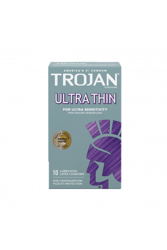 Condones Trojan ULTRA THIN 12 uni
