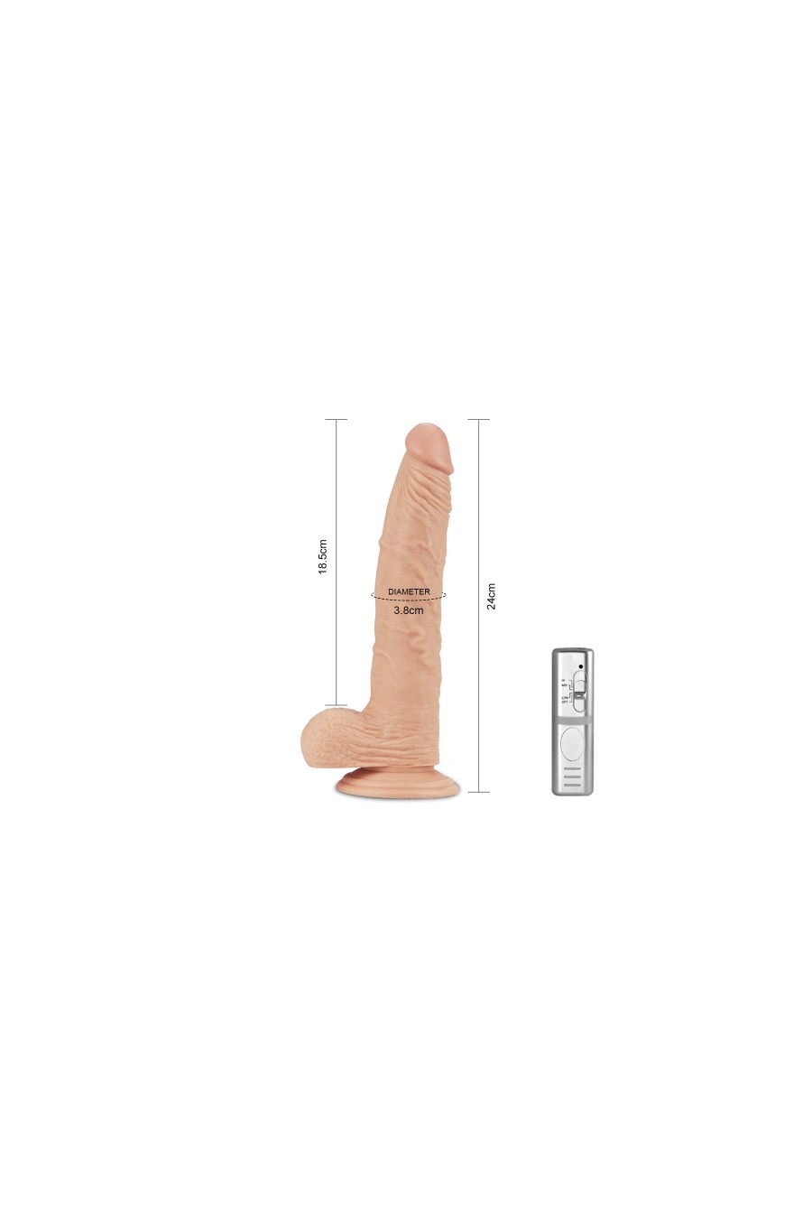 Vibrador Real Extreme - 9.5 (24 cm)