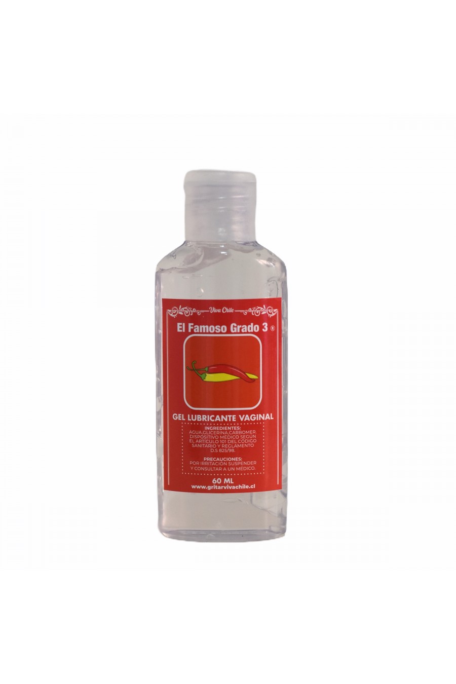 Gel Lubricante Vaginal “El Famoso Grado 3” 60 ml.
