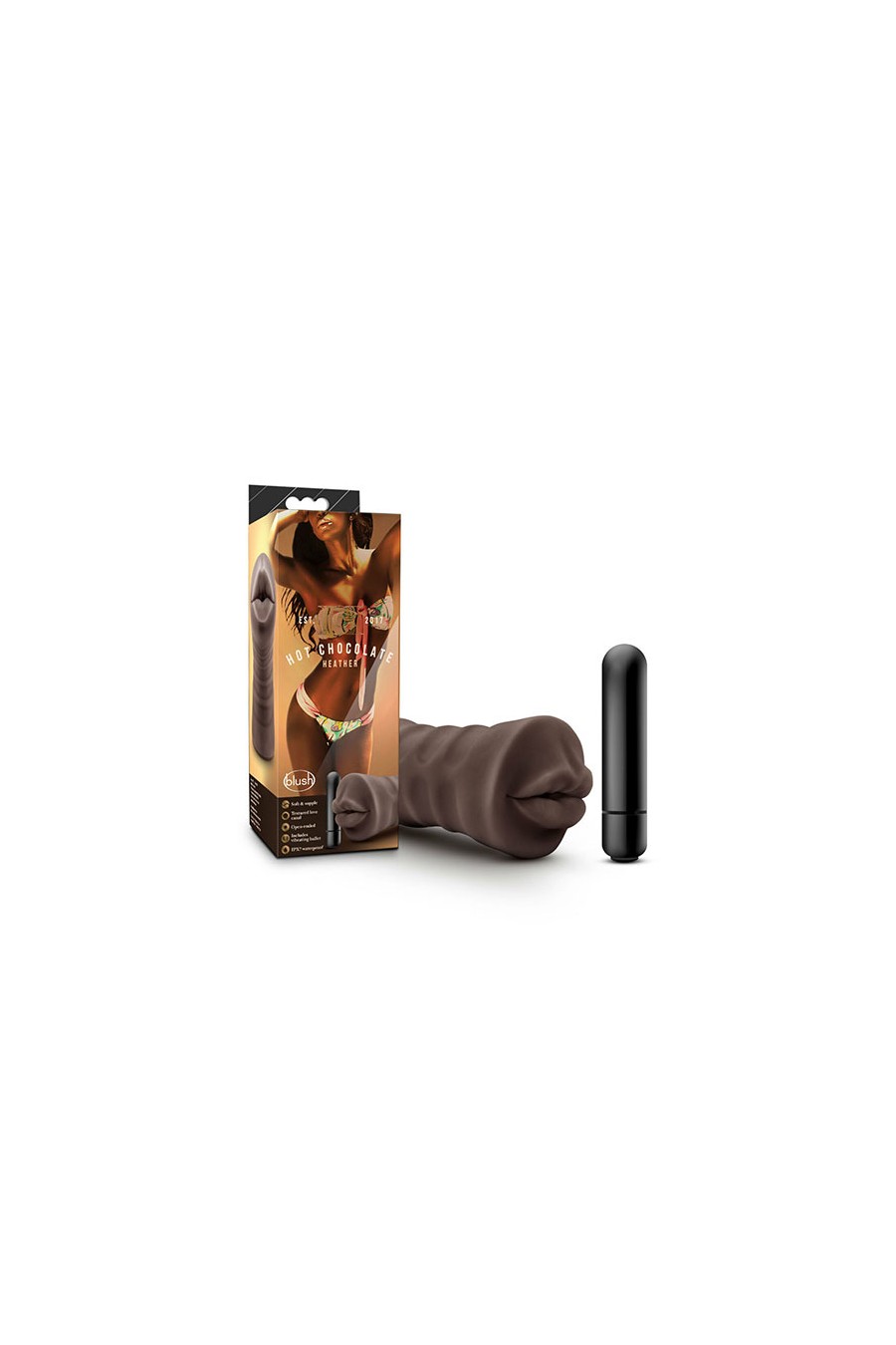 Masturbador Boca Vibrante Hot Chocolate