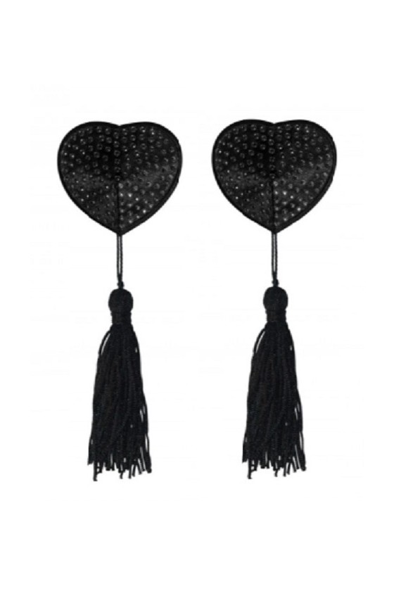 Pezoneras Burlesque corazón brillo