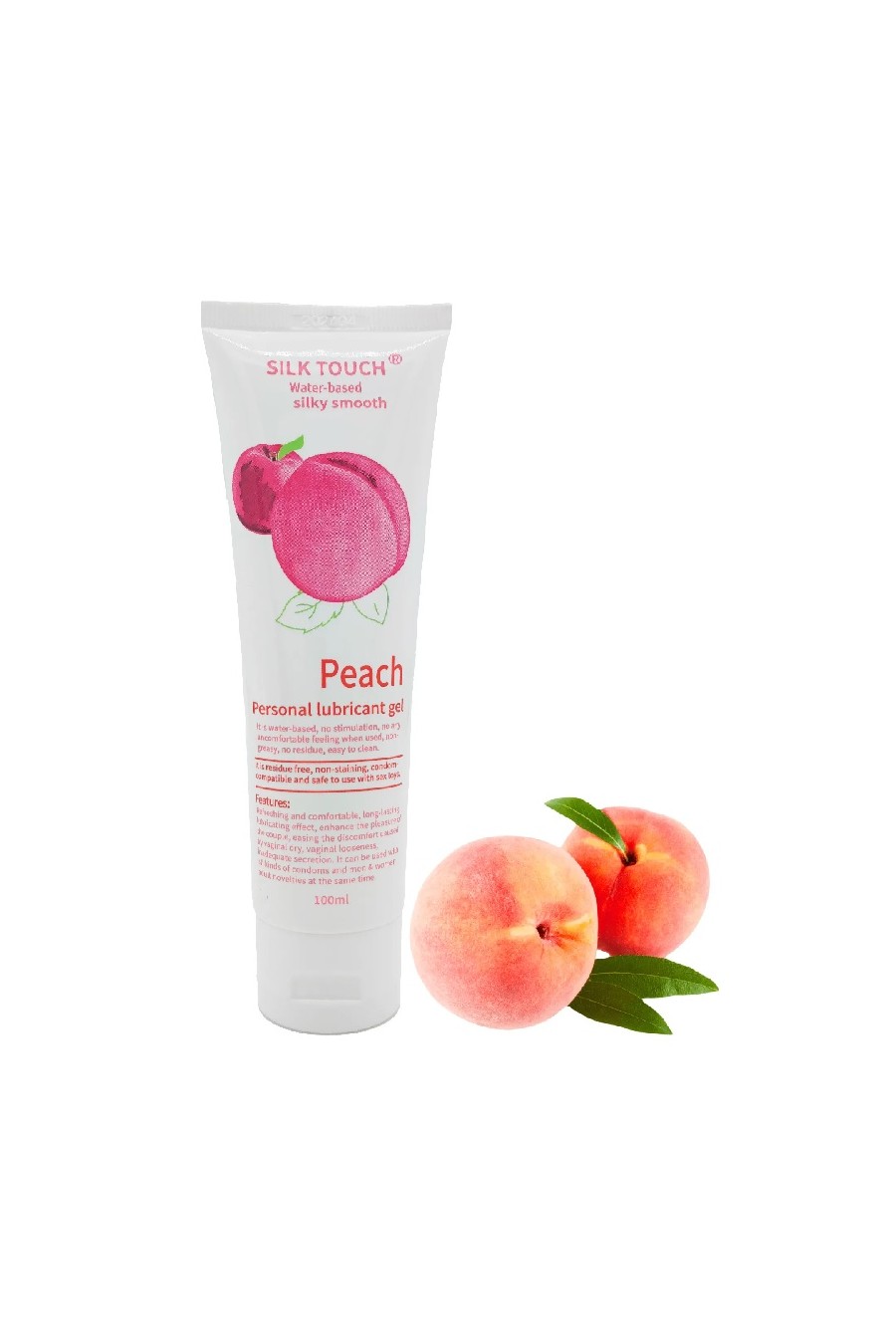 Lubricante sabor Durazno 100ml Silk Touch