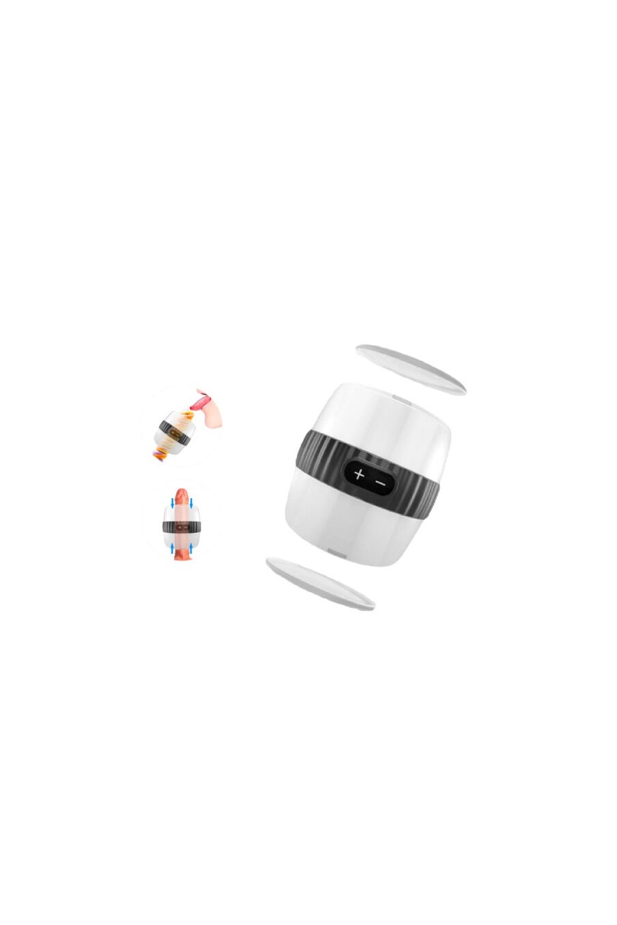Masturbador Sensitivo Crystal Recargable USB Male Masturbator