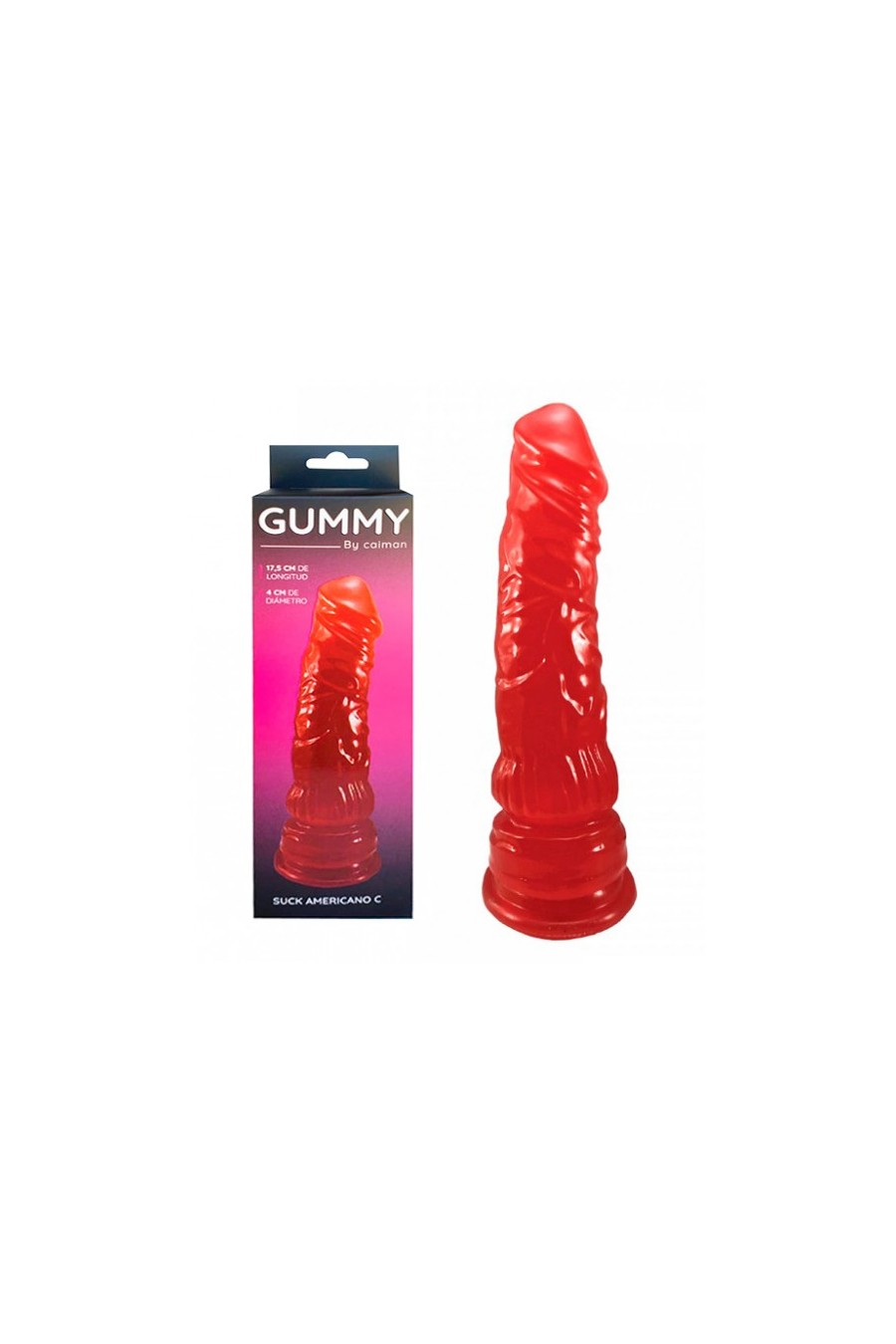 Consolador Gummy Suck Americano C - Caiman