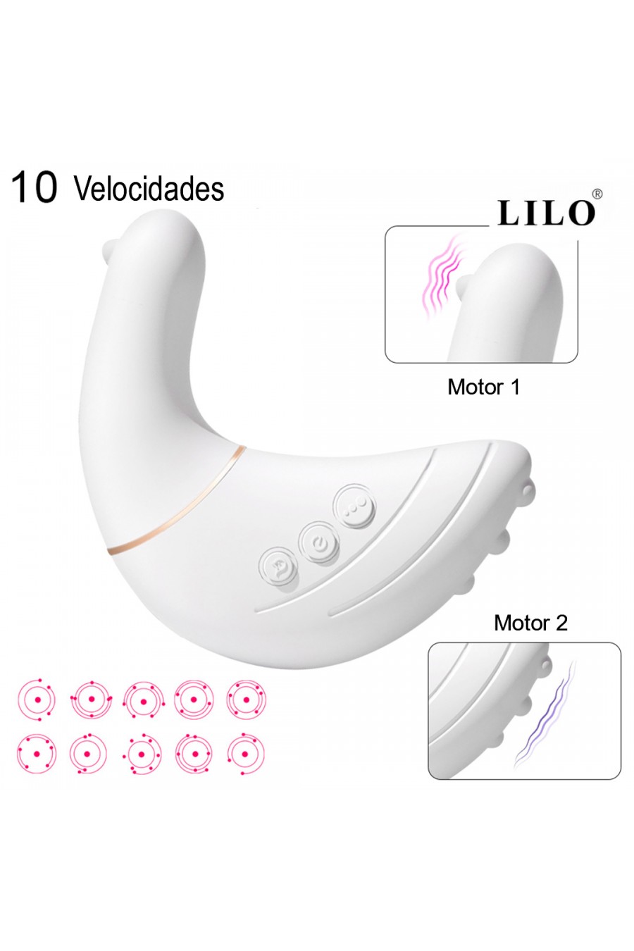 Vibrador doble motor Pigeon LILO