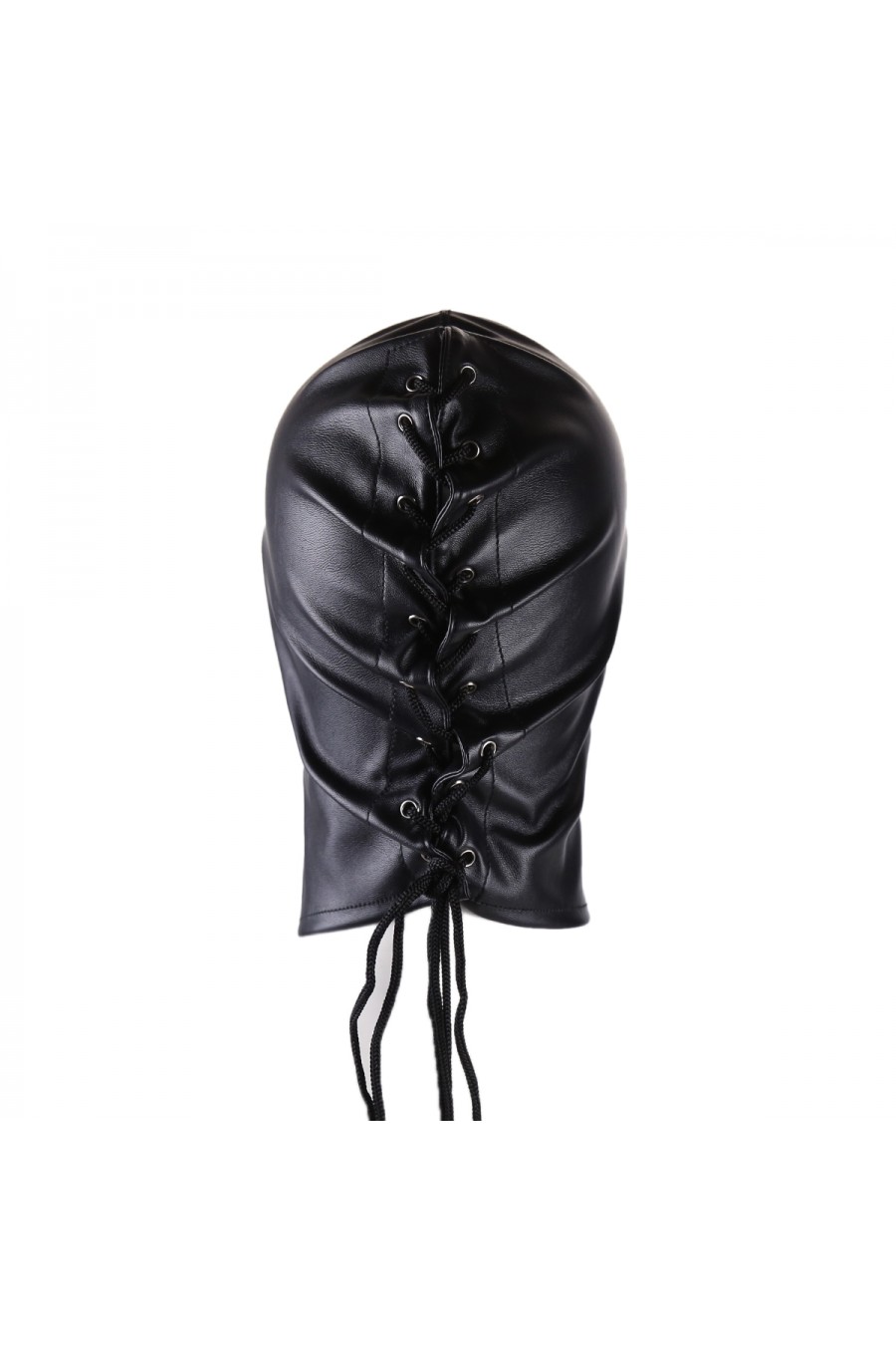 Capucha Mascara Gorro Bdsm Ecocuero Ajustable