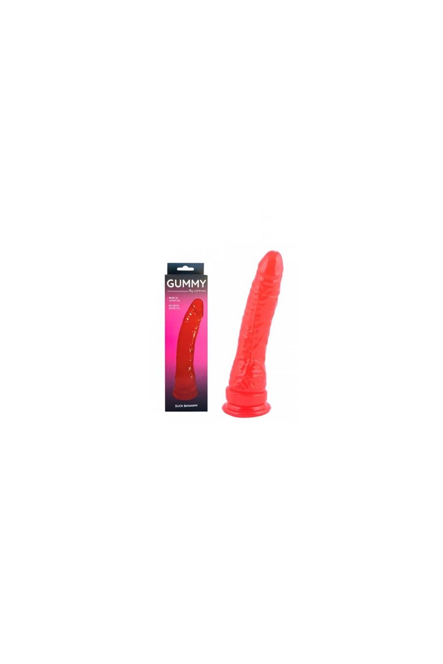 Consolador Gummy  Suck bananin - Caiman