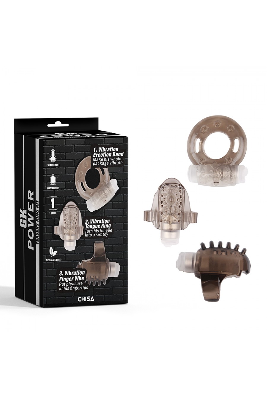 Pack 3 Anillos Vibradores GK Power