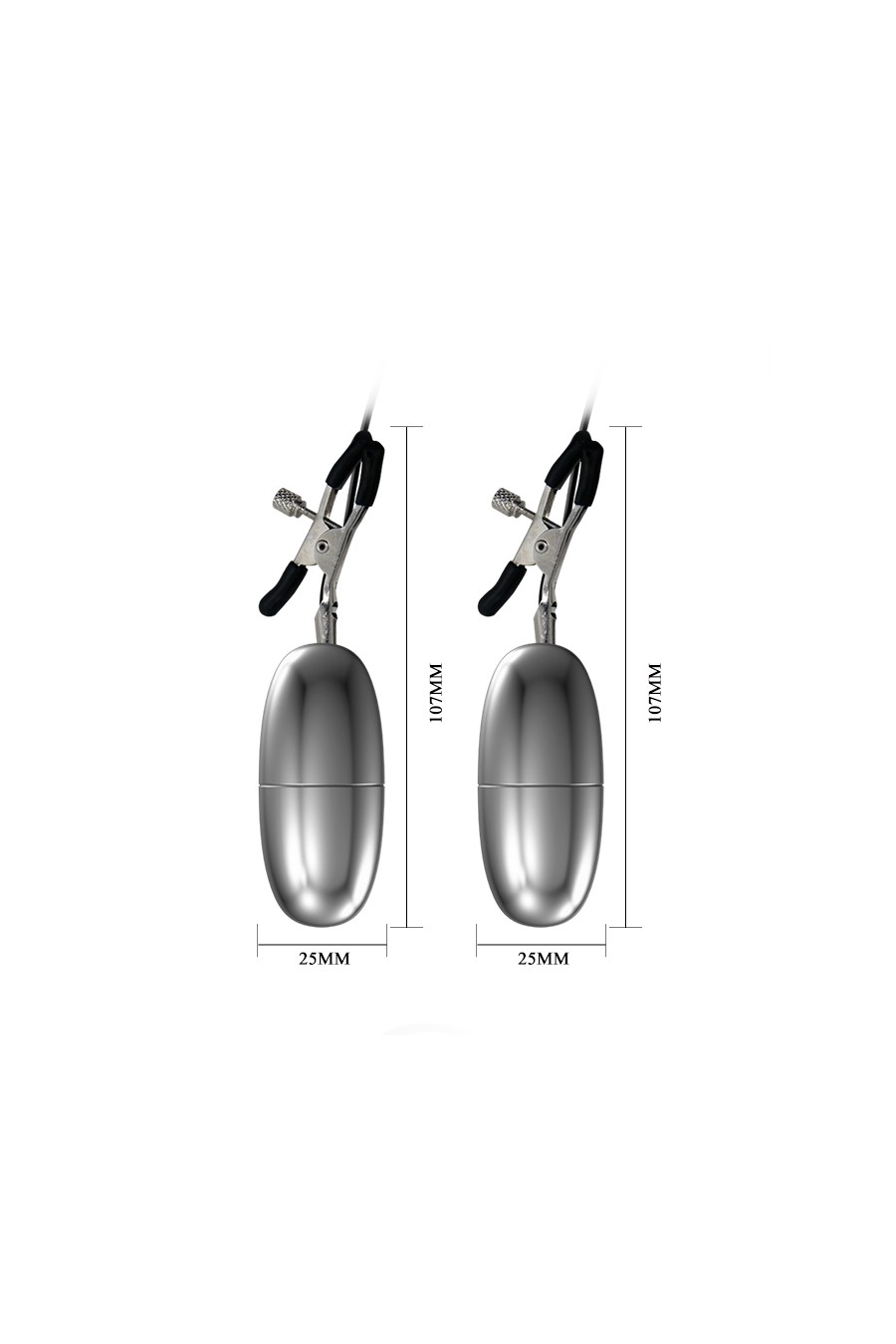 Pinzas de pezones con vibrador