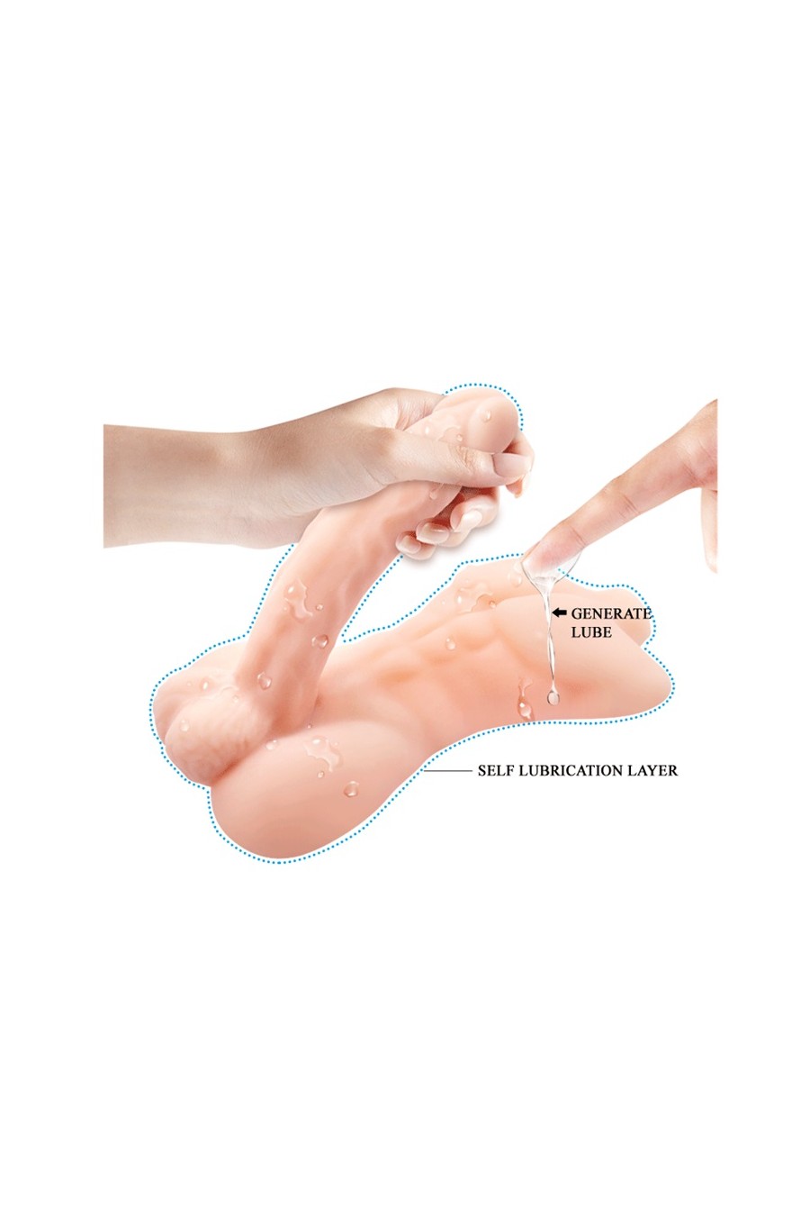 Consolador Mini Torso - Monster Dick