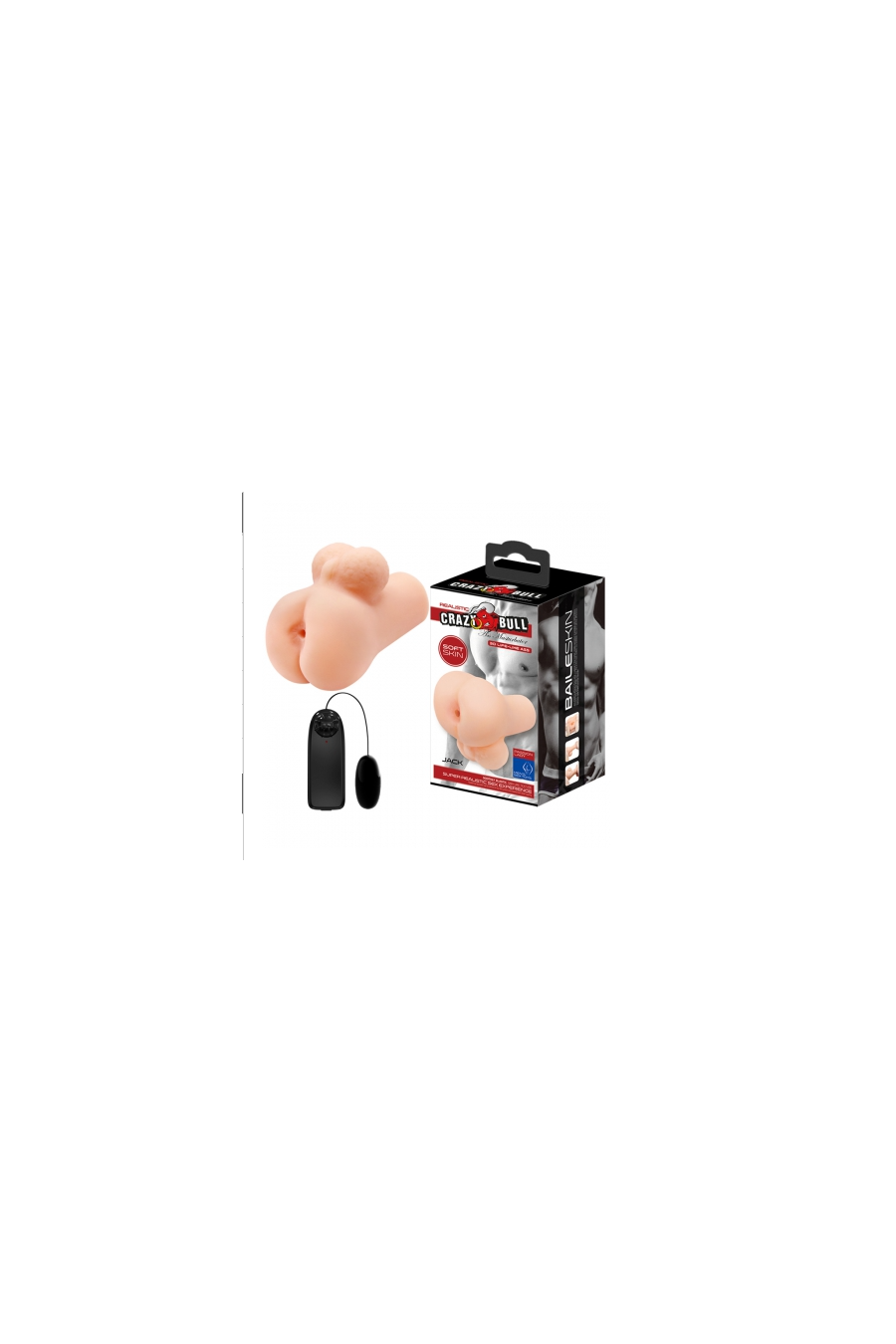 Masturbador Anal Masculino con vibrador- CrazyBull Jack