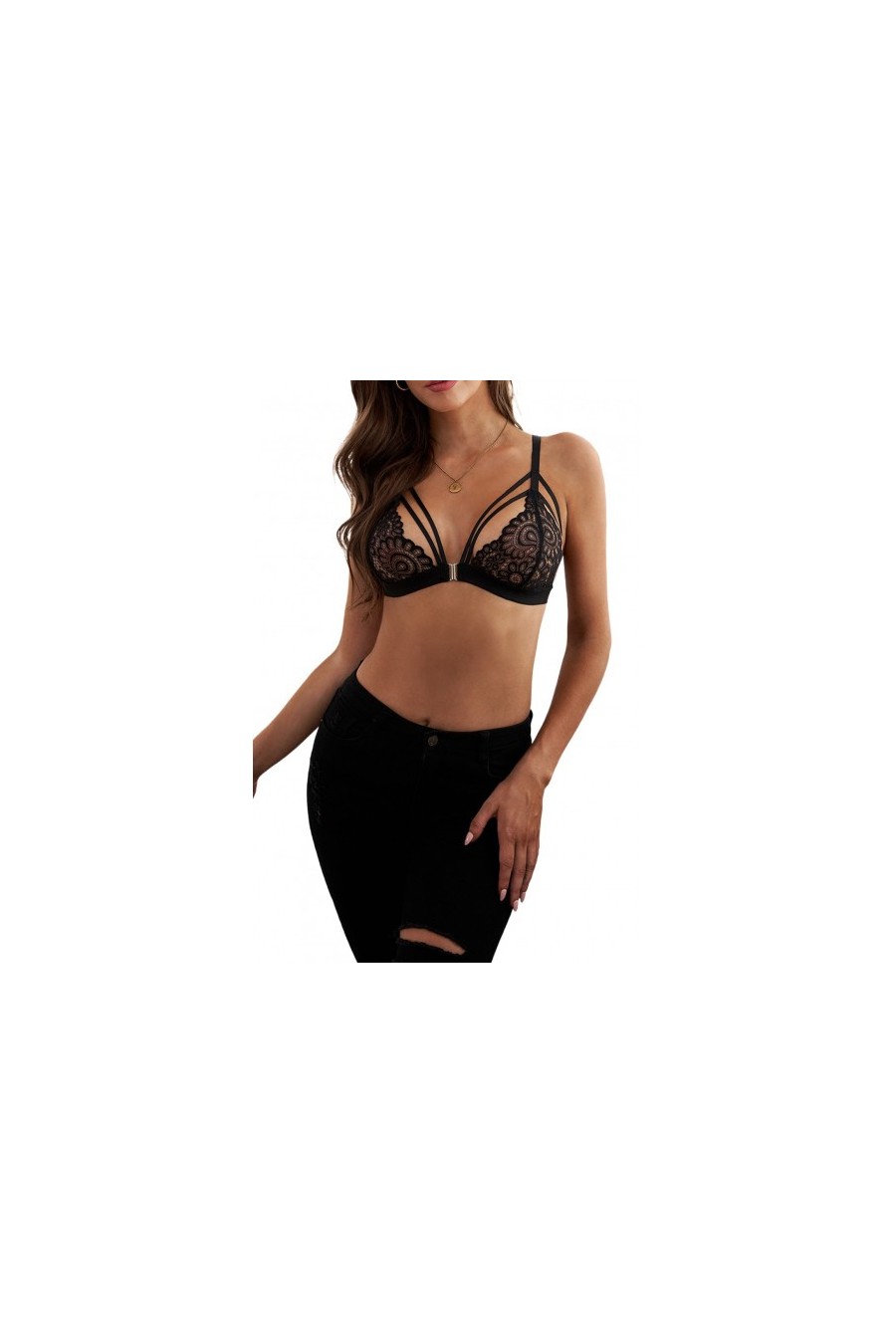 Bralette negro encaje obsesion