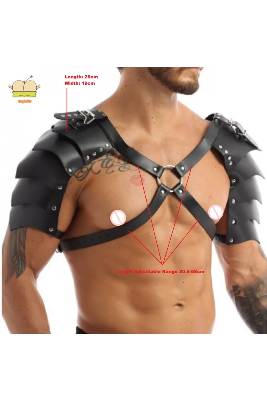 Arnes Hombros Pecho Masculino Guerrero Gladiador