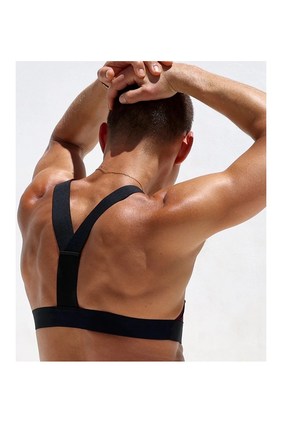 Croptop Malla Elasticado Hombre