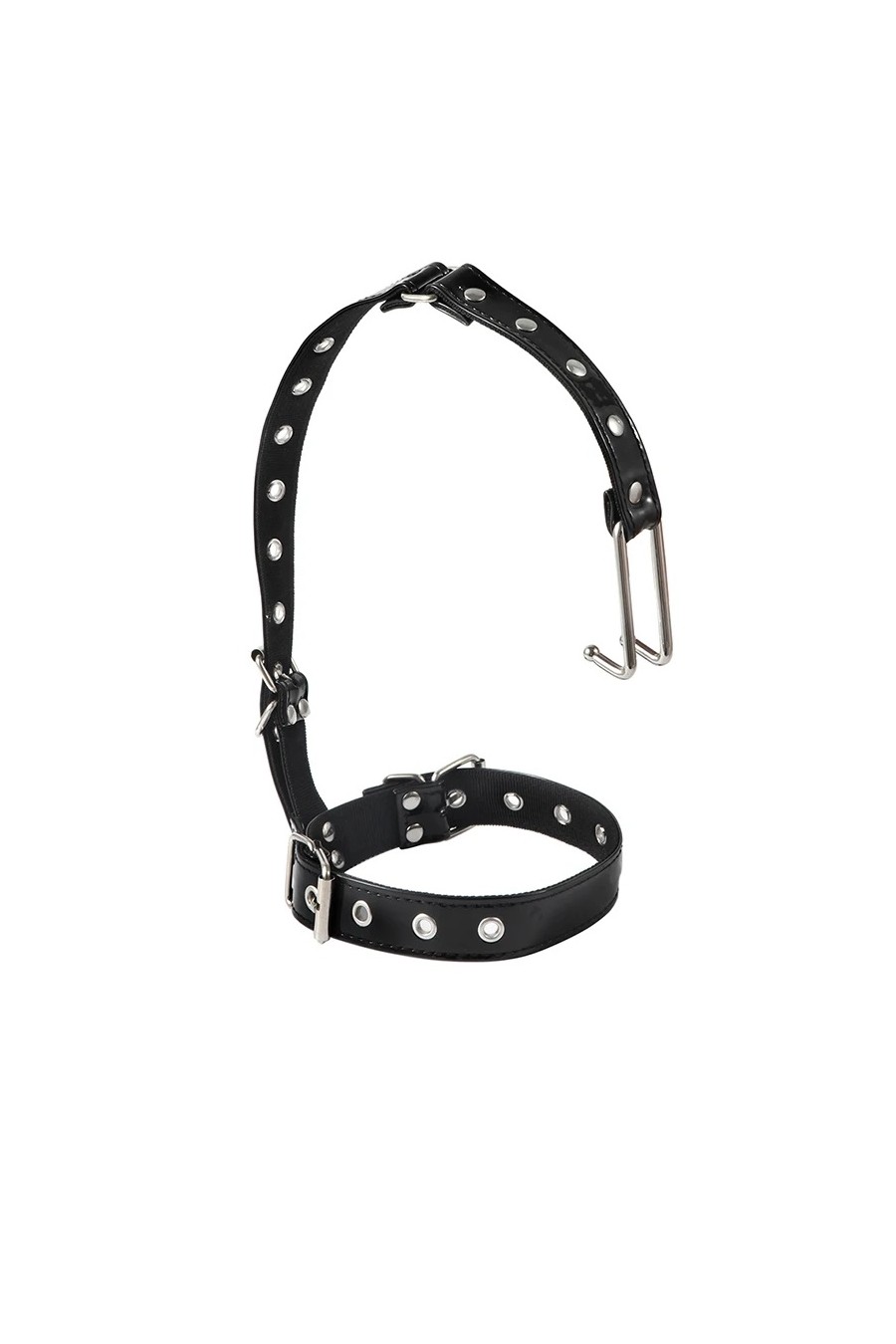 Collar Ecocuero Gancho Nazal BDSM