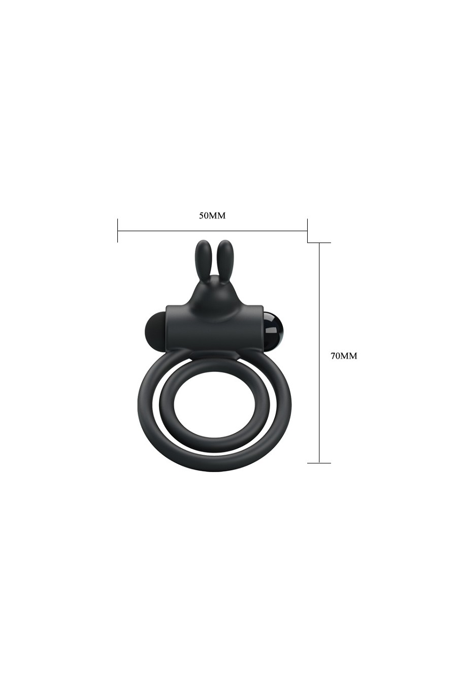 Anillo vibrador Doble Osmond c/ Conejo