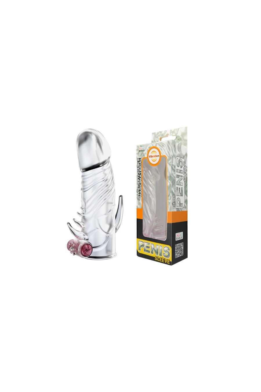 Funda Doble Estimulación con Vibración - Penis Sleeve