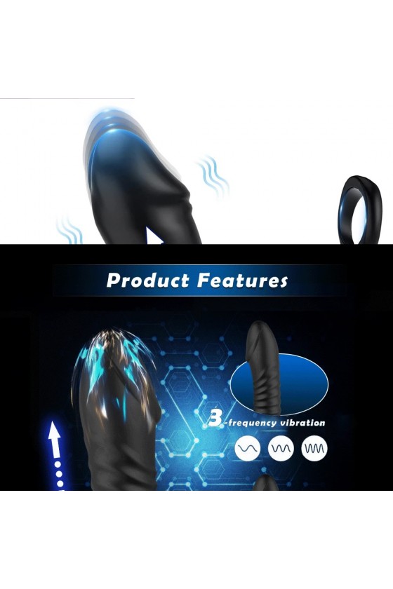 Plug Anal Control Remoto Anillo- Recargable