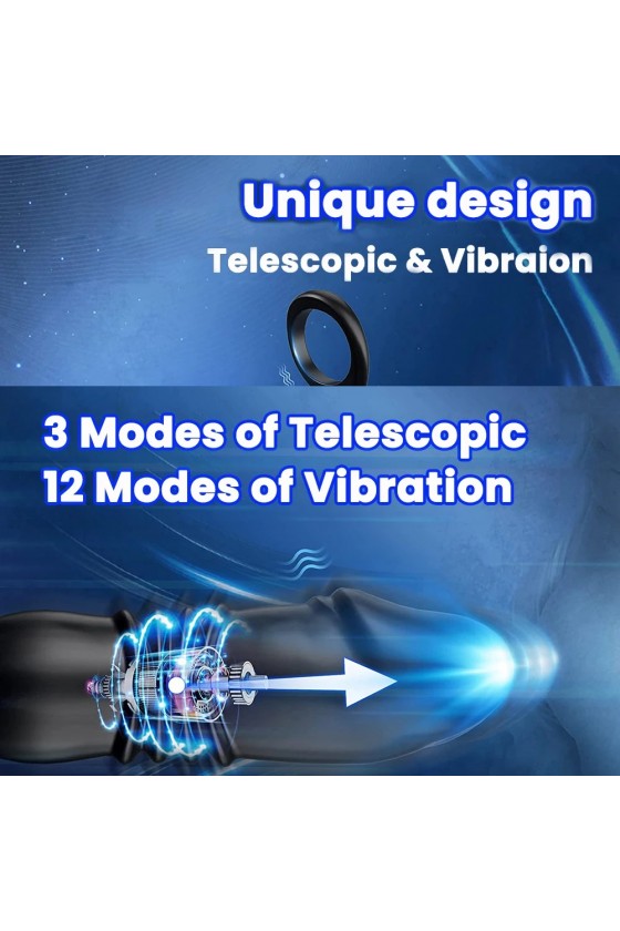 Plug Anal Control Remoto Anillo- Recargable