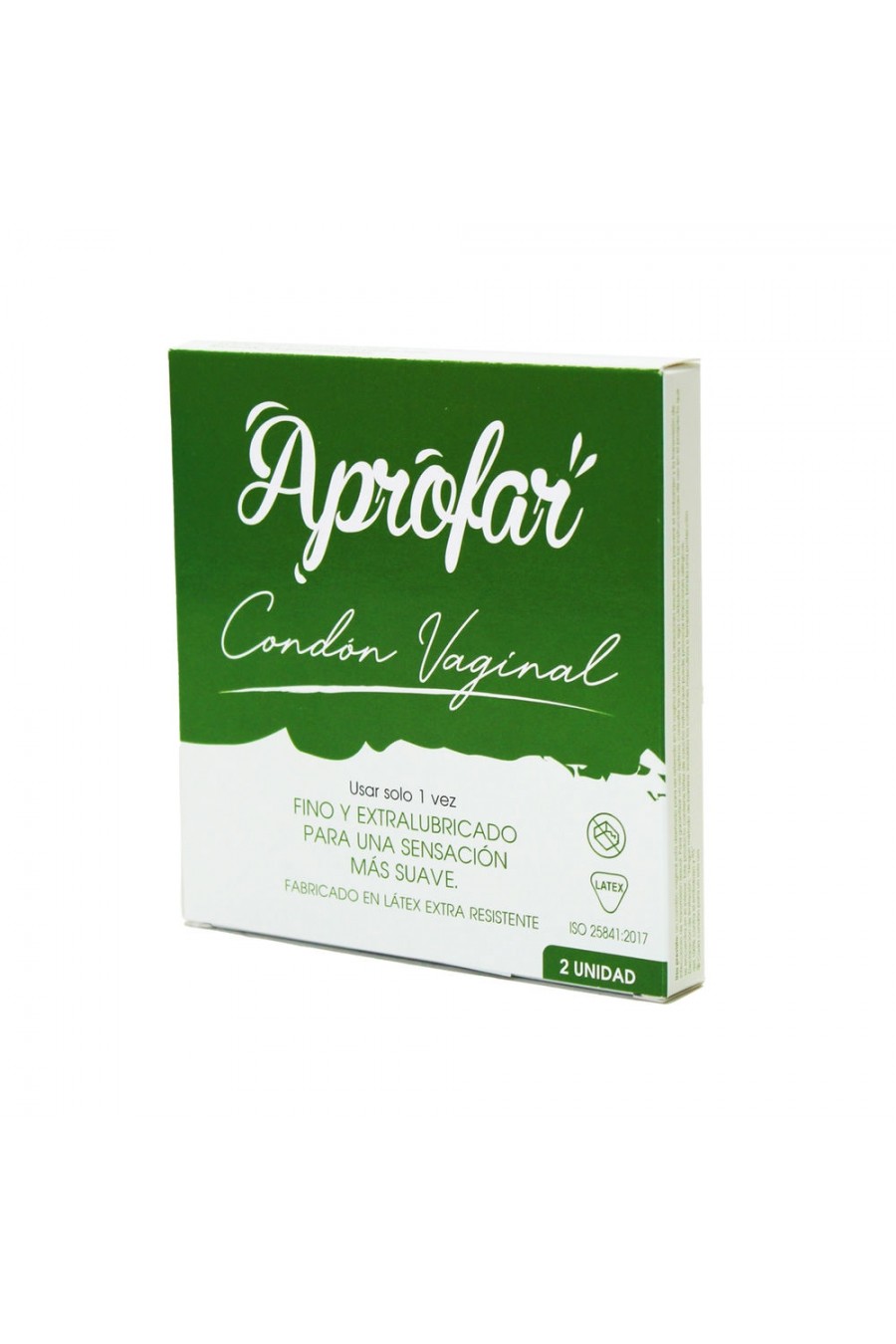 2 Condones de Vagina APROFAR / Interno / Femenino (caja 2 unidades)