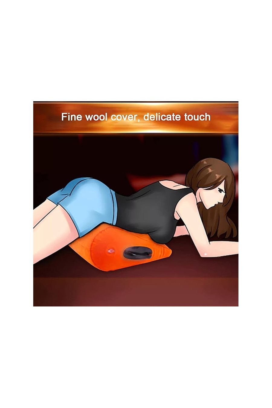 Cojin almohada del amor naranja reforzada