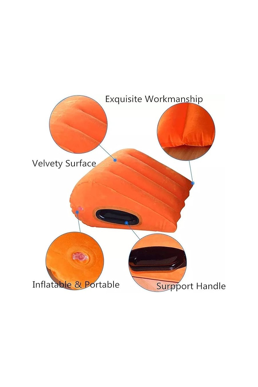 Cojin almohada del amor naranja reforzada