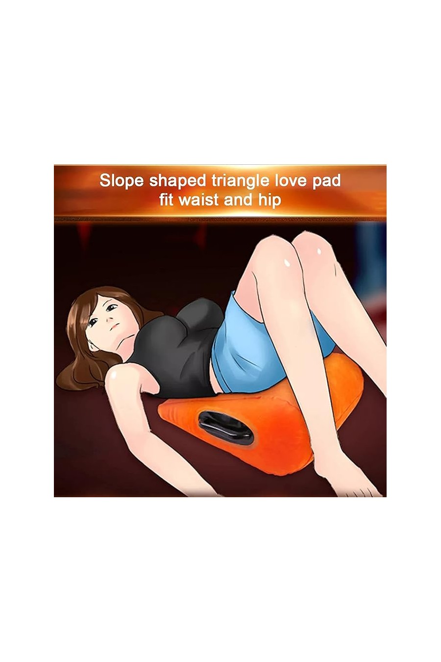 Cojin almohada del amor naranja reforzada