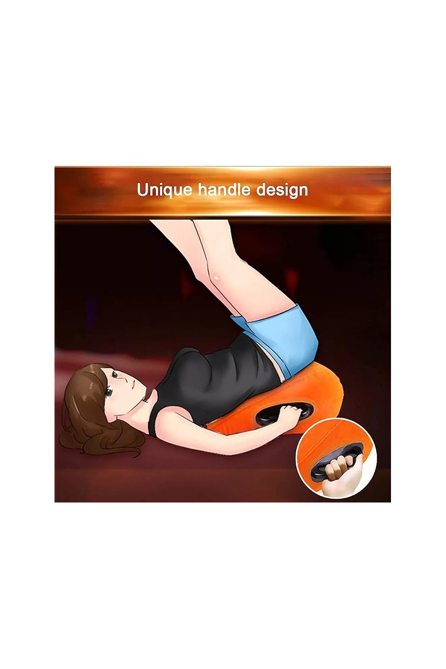Cojin almohada del amor naranja reforzada