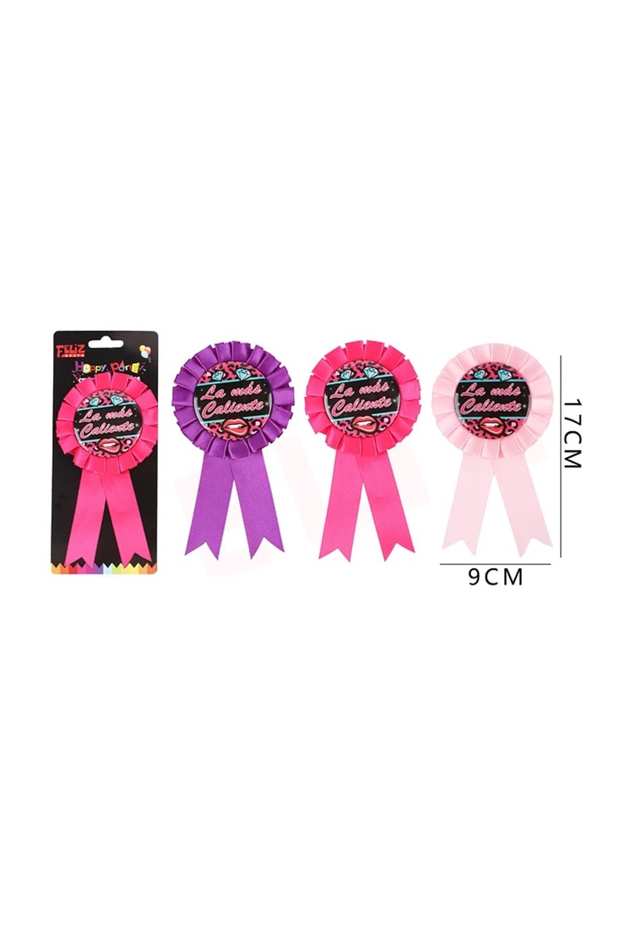 Chapita Premio Escarapela "La Más Caliente" despedida soltera Cotillon sexshop concepcion