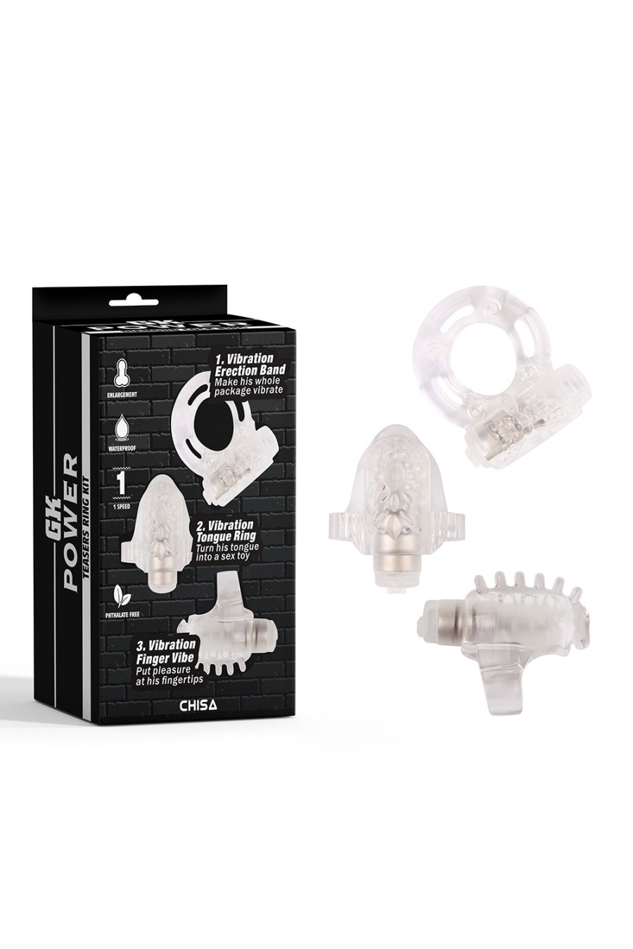 Pack 3 Anillos Vibradores GK Power