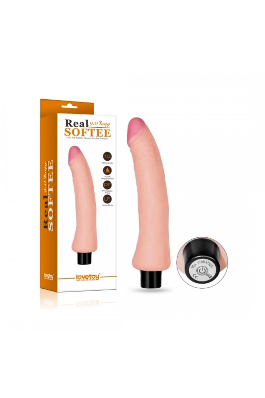Vibrador Realista 23 cms Real Softee 9 Long