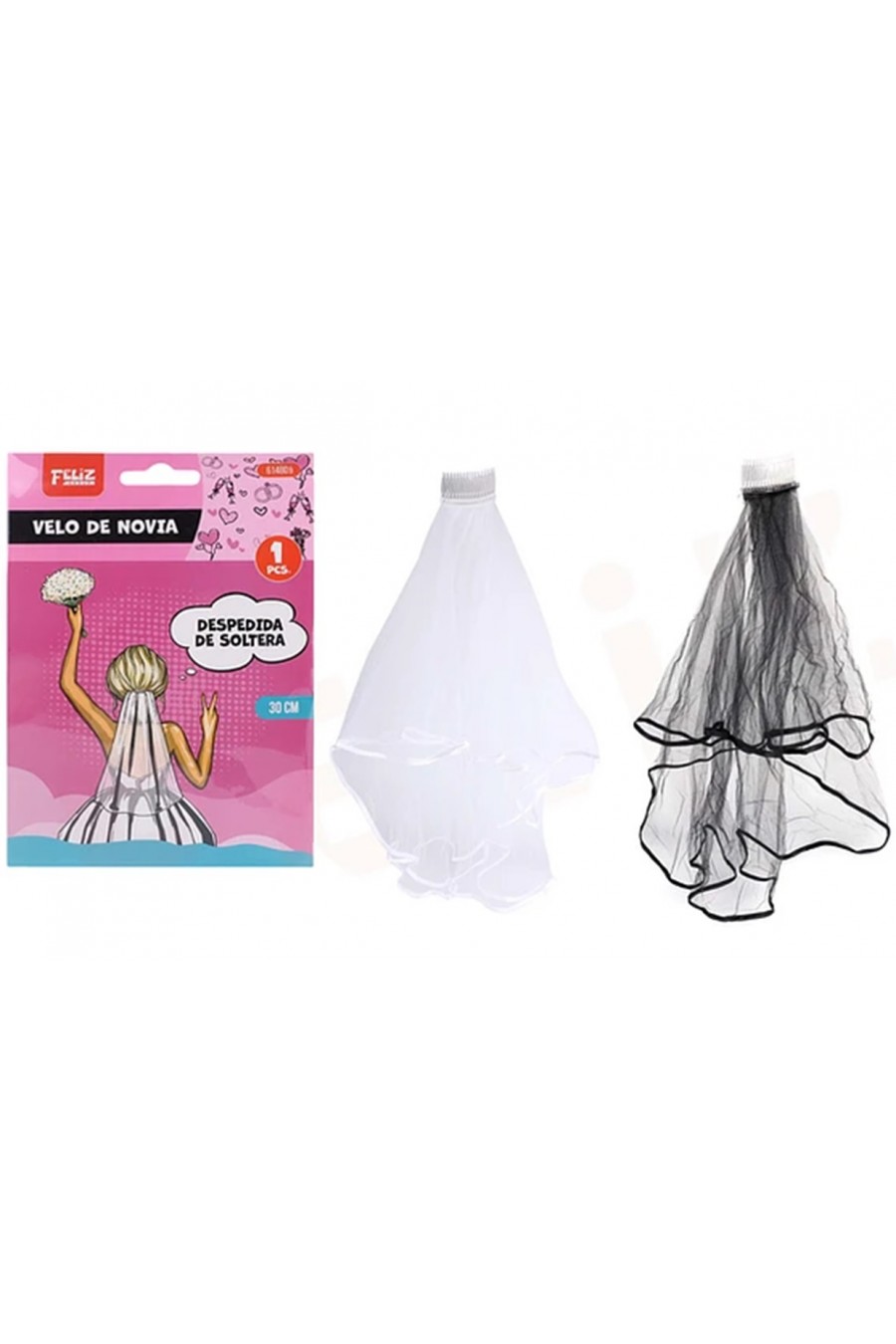 Velo de novia 68 cms Cotillon despedida de soltera
