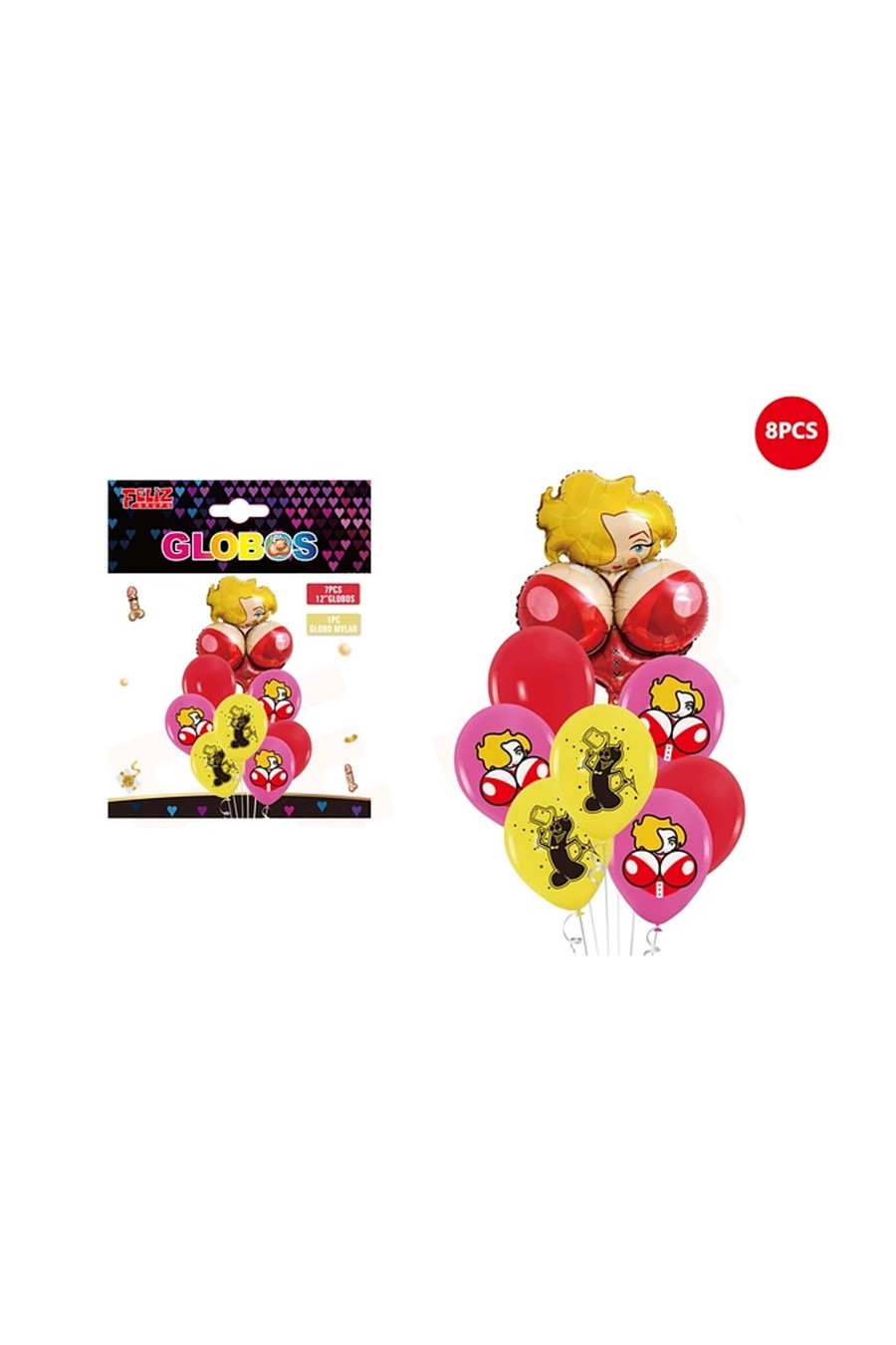 Set Globos despedida de Soltera Monroe 8 pcs