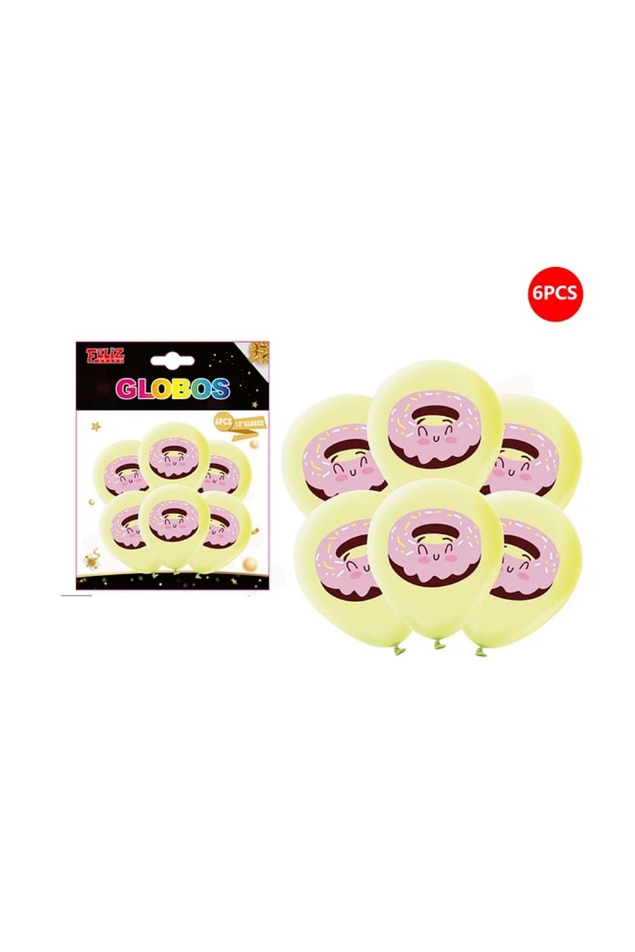 Set Globos Donas 6 pcs