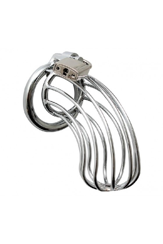 Jaula Castidad Metal Plateada