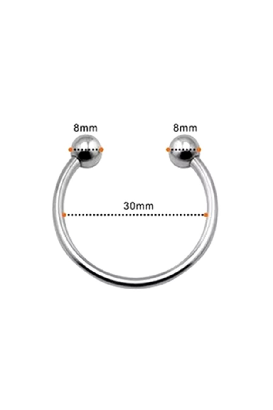 Anillo Metalico para Glande pene