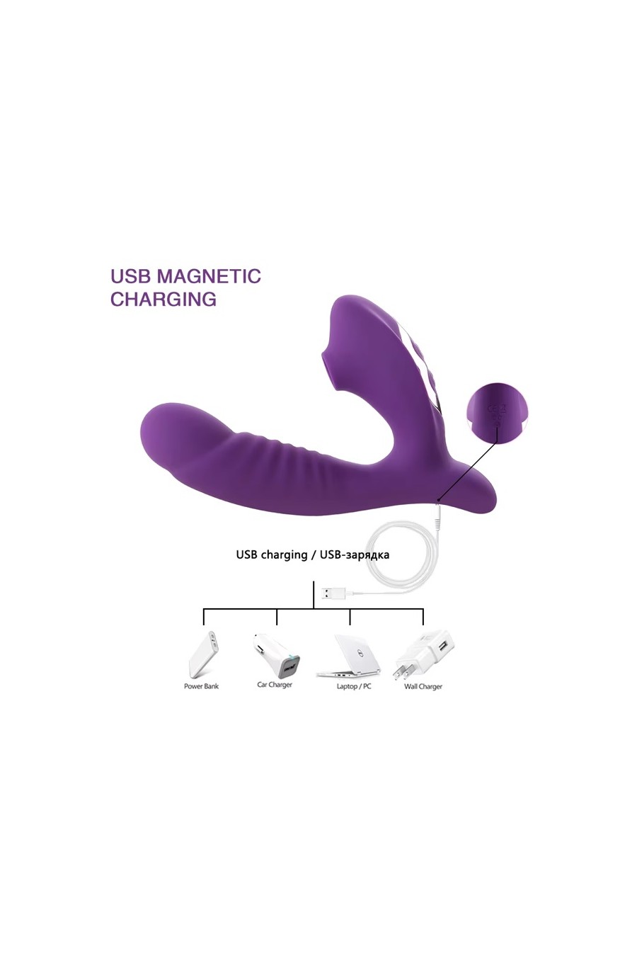 Vibrador Succionador Dual-Stimulation