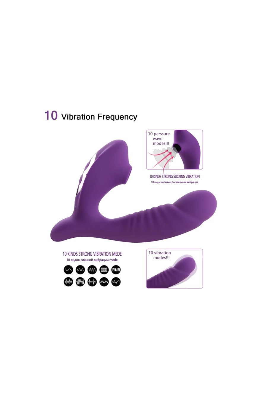 Vibrador Succionador Dual-Stimulation