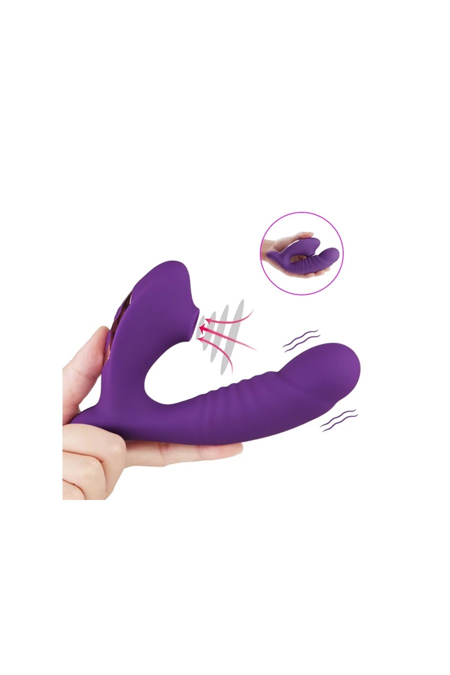 Vibrador Succionador Dual-Stimulation