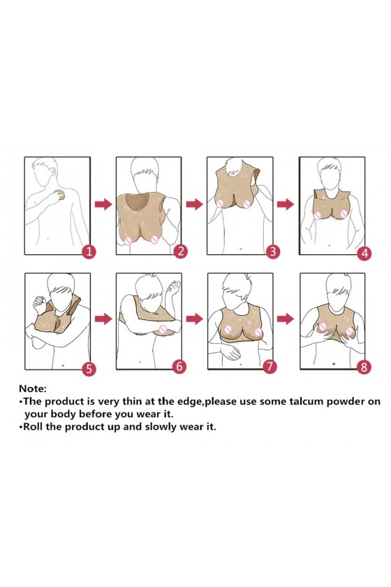 Protesis torso con Senos de Silicona