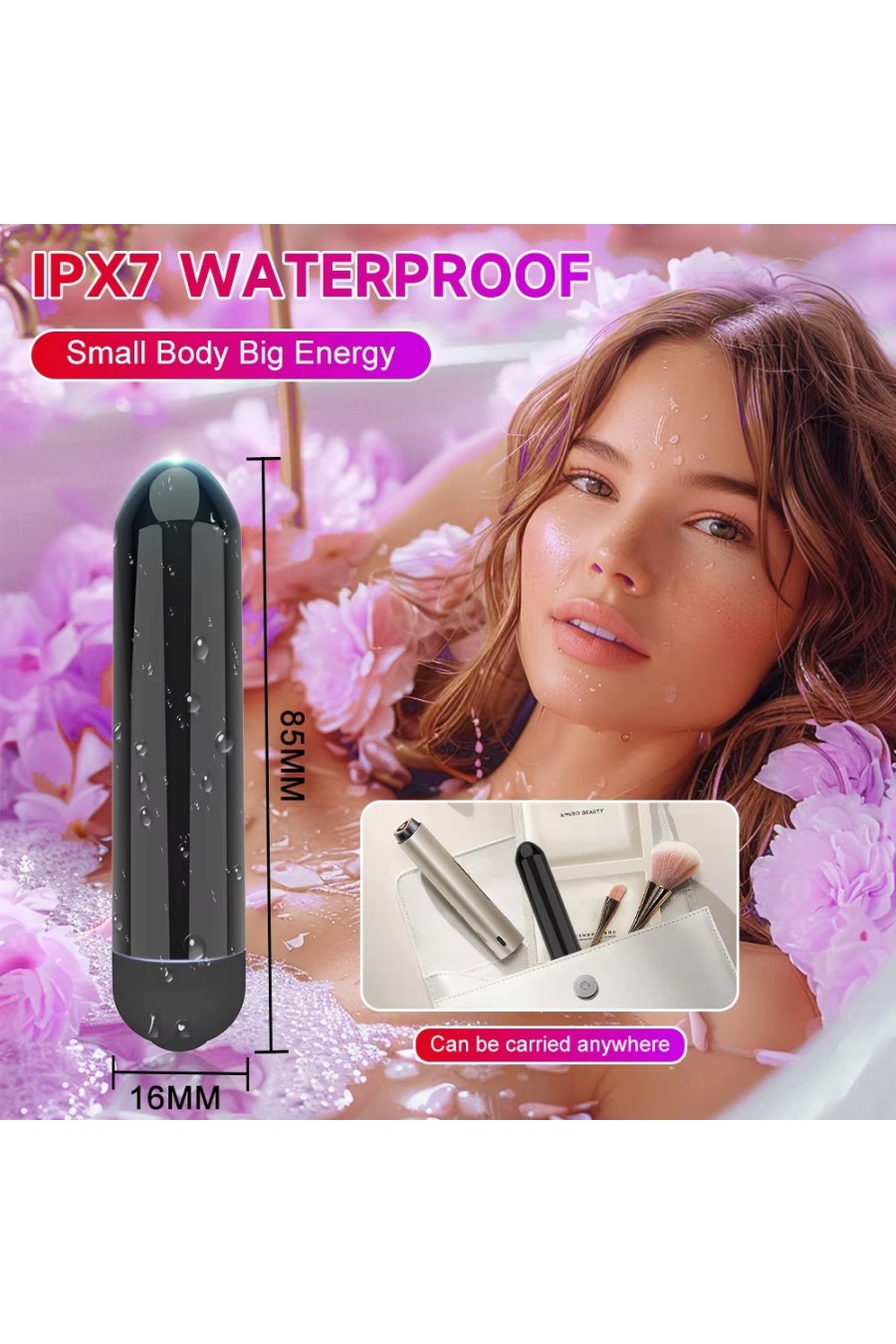 Bala Vibrador 10 Funciones Recargable USB