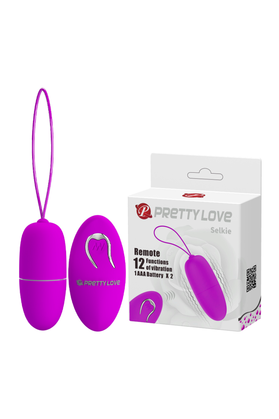 Vibrador Control Remoto Selkie Prettylove 12 Funciones